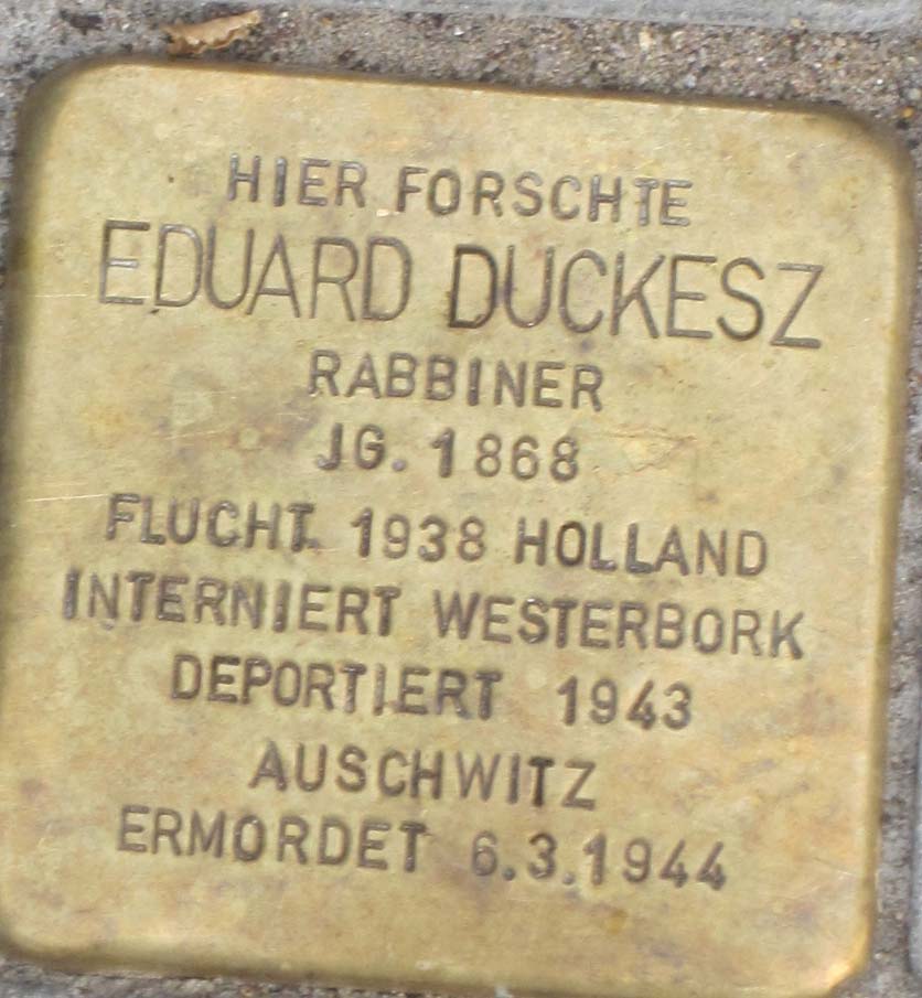 Stolperstein Eduard-Duckesz